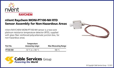 rtd junction box|nvent raychem rtd.